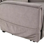 HOMES: Poltrona reclinabile Nightfall Flannelette con alzapersona, riscaldamento e massaggio grigia