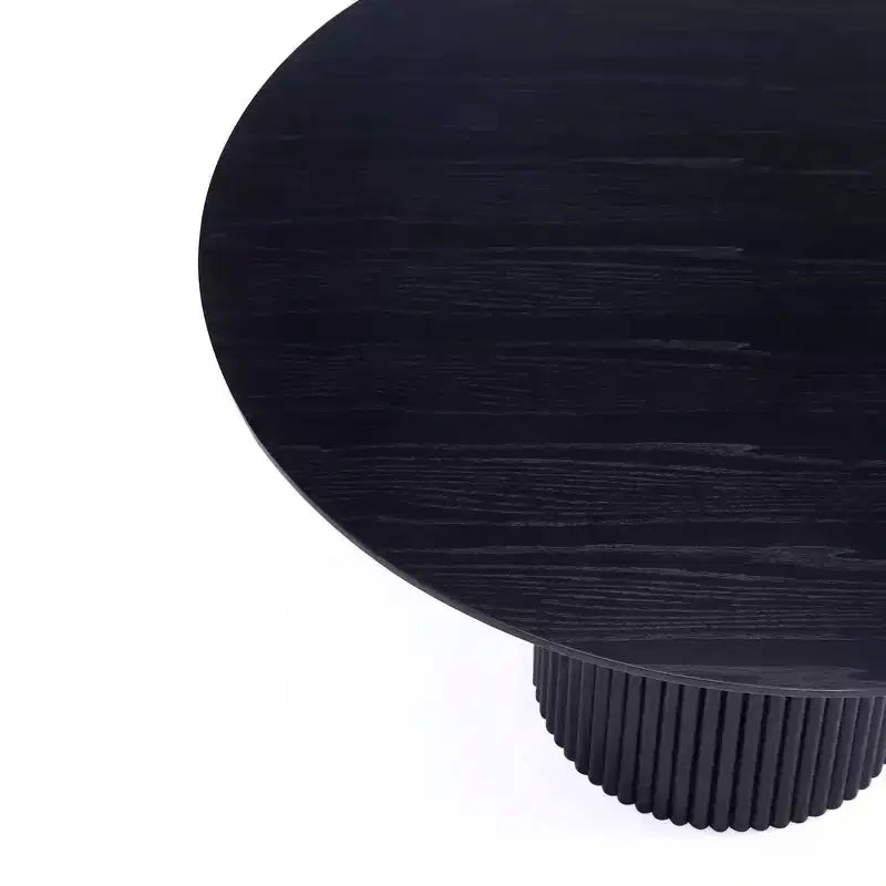 Set da pranzo rotondo da 7 pezzi, tavolo in legno di frassino da 150 cm e 6 sedie a poltroncina imbottite, 6 posti