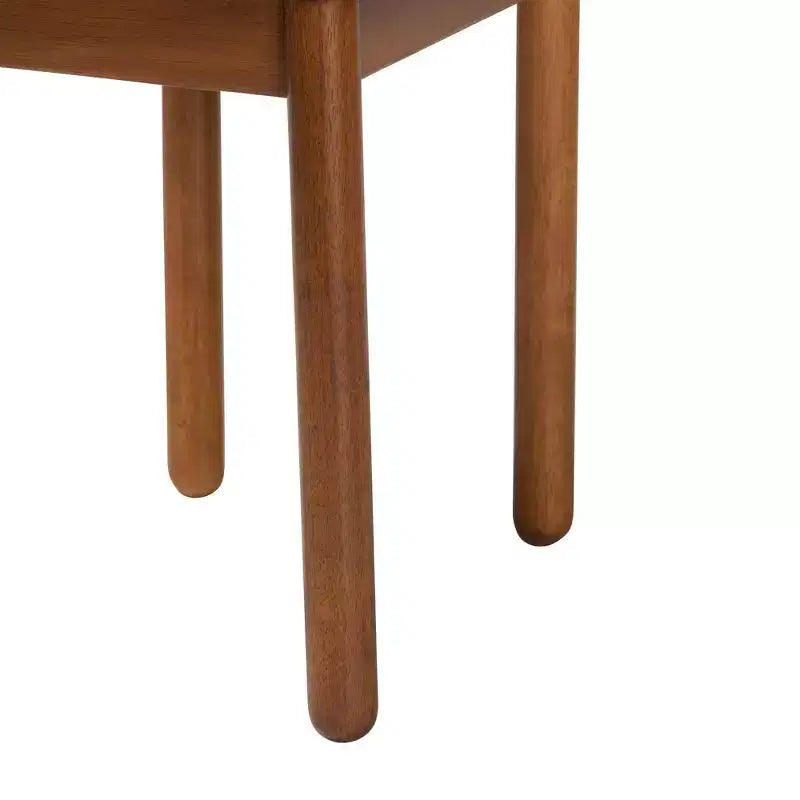 Sedie da pranzo in tessuto bouclé, struttura in legno di gomma e MDF, set da 2, 49 cm L x 79 cm H
