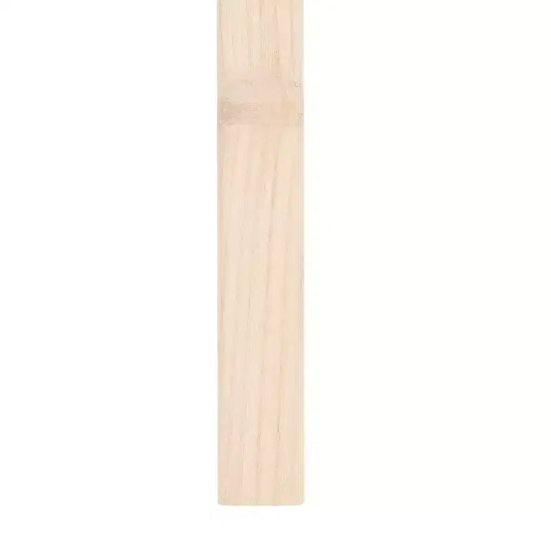 Sgabello da banco senza schienale, sedile in pelle intrecciata e struttura in legno, 47 cm L, capacità 125 kg