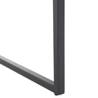 Sgabello da bar, pelle e struttura in ferro, schienale medio, senza braccioli, altezza seduta 76 cm, 113 kg