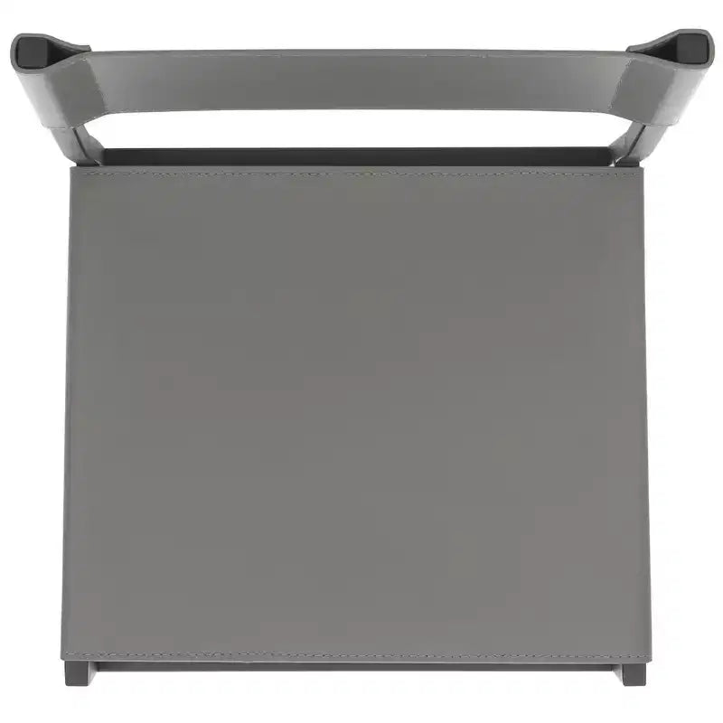 Sgabello da bar, pelle e struttura in ferro, schienale medio, senza braccioli, altezza seduta 76 cm, 113 kg