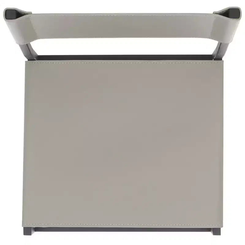 Sgabello da bar, pelle e struttura in ferro, schienale medio, senza braccioli, altezza seduta 76 cm, 113 kg