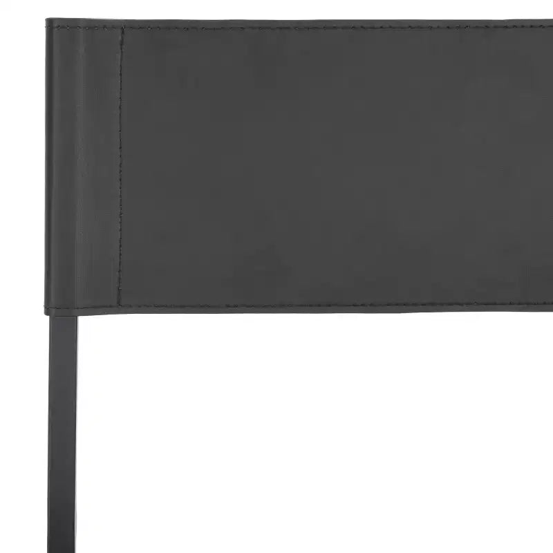Sgabello da bancone, pelle e struttura in ferro, schienale medio, senza braccioli, altezza seduta 66 cm, 113 kg