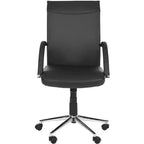 Dejana Swivel Desk Chair - Height Adjustable - FOX8506 - Black - Safavieh