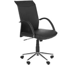 Sedia Girevole da Scrivania, Pelle PU, Altezza Regolabile, Oscillante e Bloccabile, 125 kg