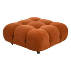Poltrona Moderna con Cuscini Rimovibili e Rotelle, Struttura in Acciaio, Poliestere, 96 cm L