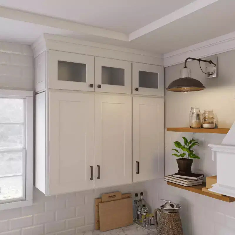 HOMLUX Shaker Bianco Facile da Montare Mobile da Cucina Pensile