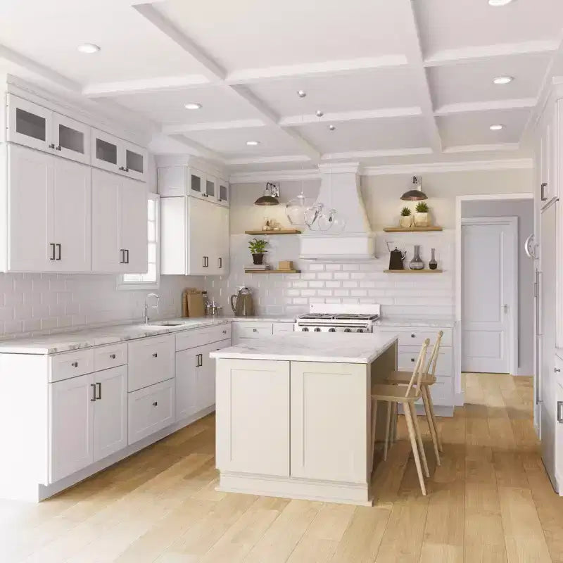 HOMLUX Shaker Bianco Facile da Montare Mobile da Cucina Pensile