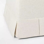 Pouf contenitore plissettato, poliestere, struttura in compensato, 68 cm L x 50,5 cm P x 47 cm H
