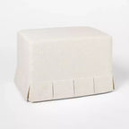 Box Pleat Upholstered Ottoman - Threshold designed with Studio McGee