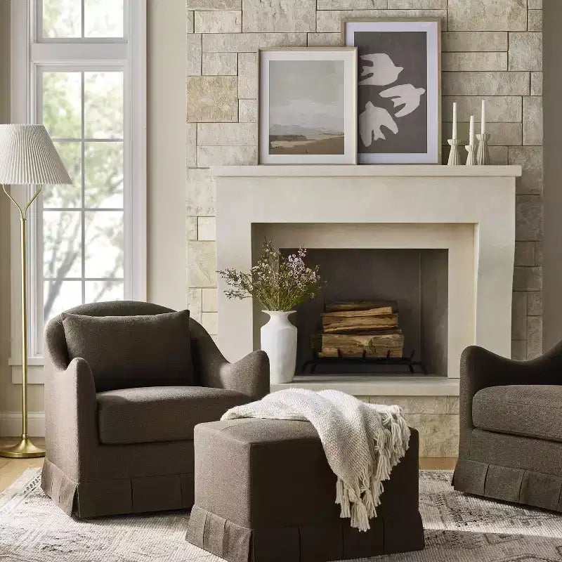 Pouf contenitore plissettato, poliestere, struttura in compensato, 68 cm L x 50,5 cm P x 47 cm H