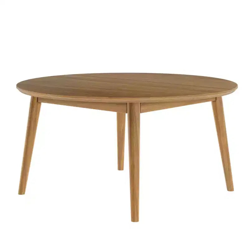 Tavolino da caffè moderno di metà secolo da 91 cm, legno massiccio di pino, finitura a basso VOC non tossica