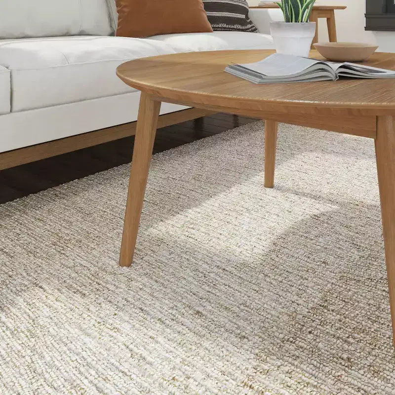 Tavolino da caffè moderno di metà secolo da 91 cm, legno massiccio di pino, finitura a basso VOC non tossica