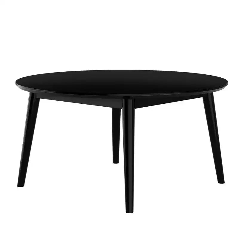 Tavolino da caffè moderno di metà secolo da 91 cm, legno massiccio di pino, finitura a basso VOC non tossica