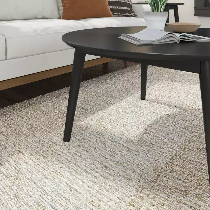 Tavolino da caffè moderno di metà secolo da 91 cm, legno massiccio di pino, finitura a basso VOC non tossica