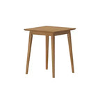 Tavolino quadrato Mid-Century da 20", in legno massello di pino, finitura a basso contenuto di VOC, 20.25"x24"H