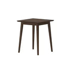 Tavolino quadrato Mid-Century da 20", in legno massello di pino, finitura a basso contenuto di VOC, 20.25"x24"H
