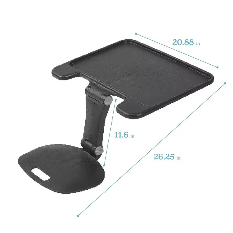 Scrivania pieghevole portatile, Grande, Angolazione e braccioli regolabili, GREENGUARD Gold, Età 13+