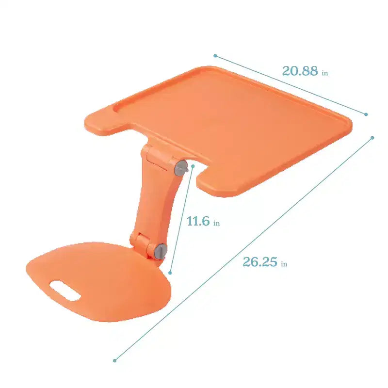 Scrivania pieghevole portatile, Grande, Angolazione e braccioli regolabili, GREENGUARD Gold, Età 13+