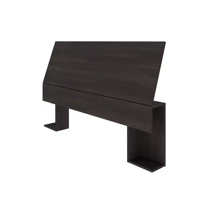 Testiera con Contenitore Laterale a Tutta Lunghezza, Composito di Legno, Laminato, 55,25"L x 38,5"A