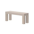 Panca moderna Plank+Beam, panca in legno massello per tavolo da pranzo, 49