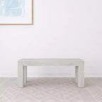 Panca moderna Plank+Beam, panca in legno massello per tavolo da pranzo, 49