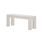 Panca moderna Plank+Beam, panca in legno massello per tavolo da pranzo, 49