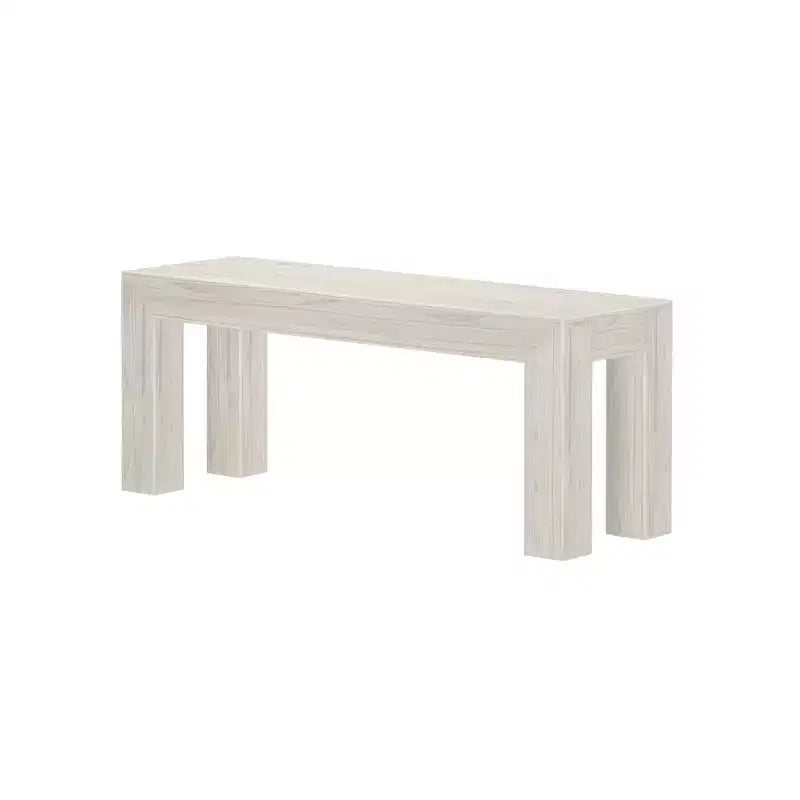 Panca moderna Plank+Beam, panca in legno massello per tavolo da pranzo, 49