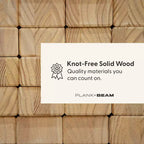 Panca moderna Plank+Beam, panca in legno massello per tavolo da pranzo, 49