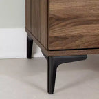 Tavolino moderno da divano con 2 cassetti, marrone, 42.5cm L x 43cm P x 59.5cm H