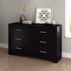 Tavolino moderno da divano con 2 cassetti, marrone, 42.5cm L x 43cm P x 59.5cm H