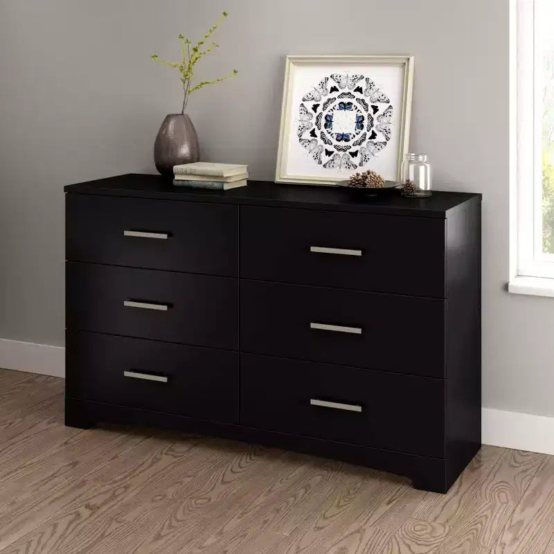 Tavolino moderno da divano con 2 cassetti, marrone, 42.5cm L x 43cm P x 59.5cm H