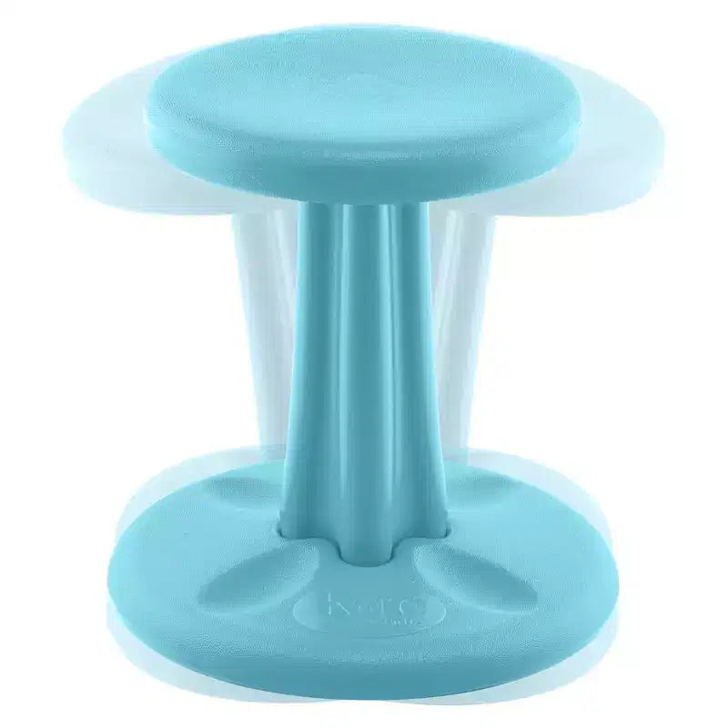 Sedia attiva oscillante per bambini, altezza seduta 35,5 cm, azzurra, 6-7 anni, portata 125 kg