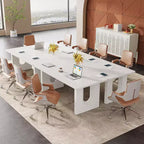 Scrivania direzionale moderna grande da 180 cm, superficie e telaio in MDF, design dalle linee pulite