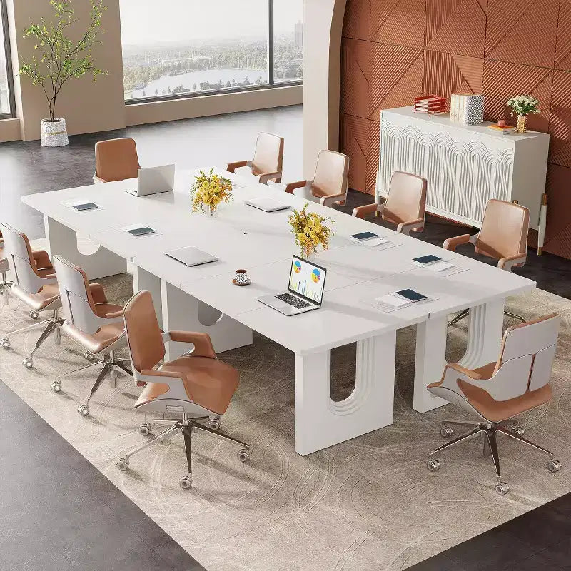 Scrivania direzionale moderna grande da 180 cm, superficie e telaio in MDF, design dalle linee pulite