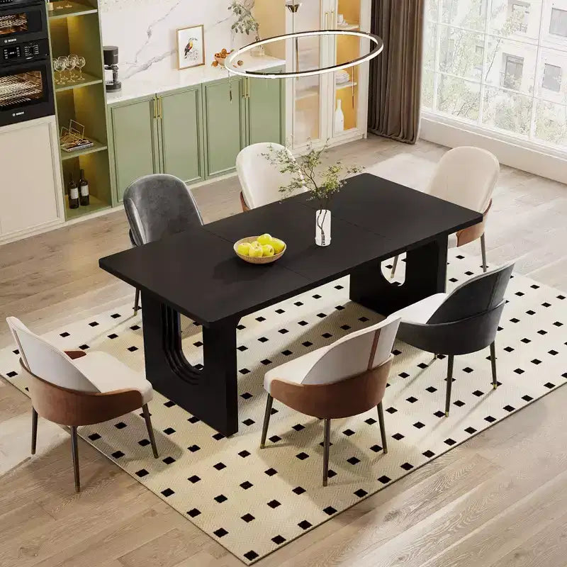 Scrivania direzionale moderna grande da 180 cm, superficie e telaio in MDF, design dalle linee pulite