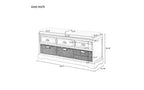 Panca Contenitore da Ingresso con Cuscino, 3 Cassetti e 3 Cesti, 111,76 cm L x 51,31 cm H
