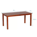 Tavolo rettangolare in legno per bambini, 122 cm L x 61 cm P x 58 cm H, Età 4+, Certificazione GREENGUARD Gold