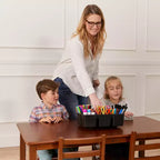 Tavolo rettangolare in legno per bambini, 122 cm L x 61 cm P x 58 cm H, Età 4+, Certificazione GREENGUARD Gold