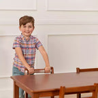 Tavolo rettangolare in legno per bambini, 122 cm L x 61 cm P x 58 cm H, Età 4+, Certificazione GREENGUARD Gold