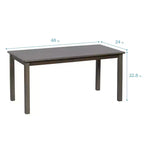 Tavolo rettangolare in legno per bambini, 122 cm L x 61 cm P x 58 cm H, Età 4+, Certificazione GREENGUARD Gold
