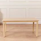 Tavolo rettangolare in legno per bambini, 122 cm L x 61 cm P x 58 cm H, Età 4+, Certificazione GREENGUARD Gold