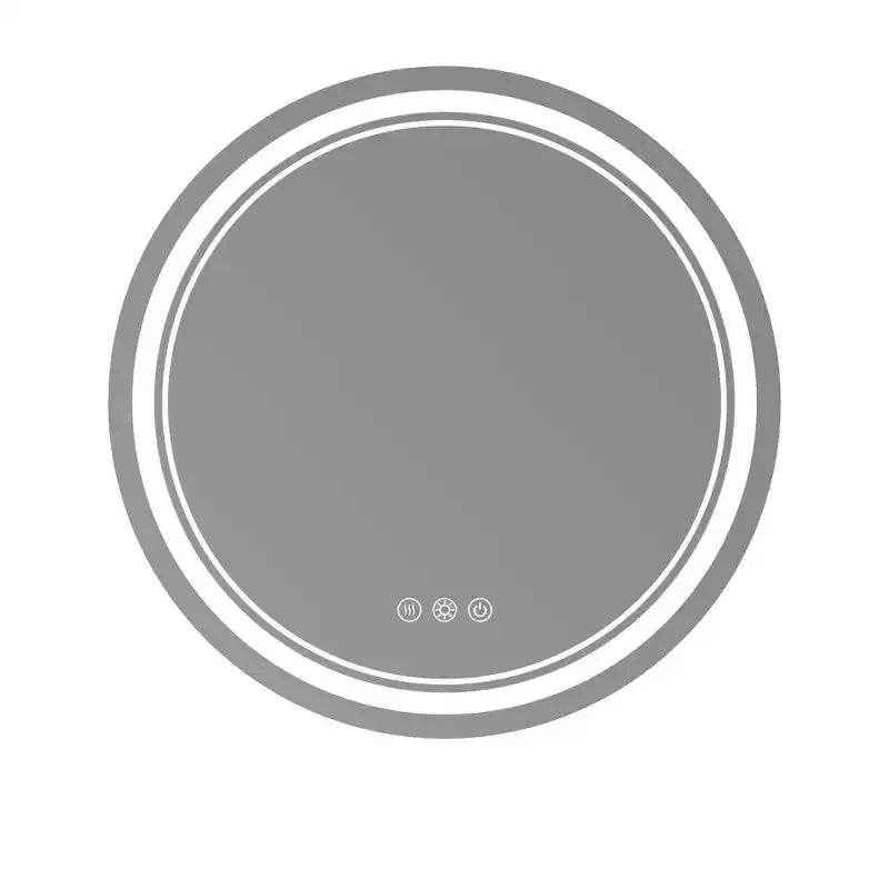 Specchio da bagno rotondo da 24" con LED, 3 temperature di colore, dimmerabile, antiappannamento