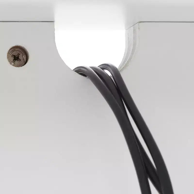 Credenza bianca lucida, 3 ante e 2 ripiani regolabili, 137L x 35,5P x 76A