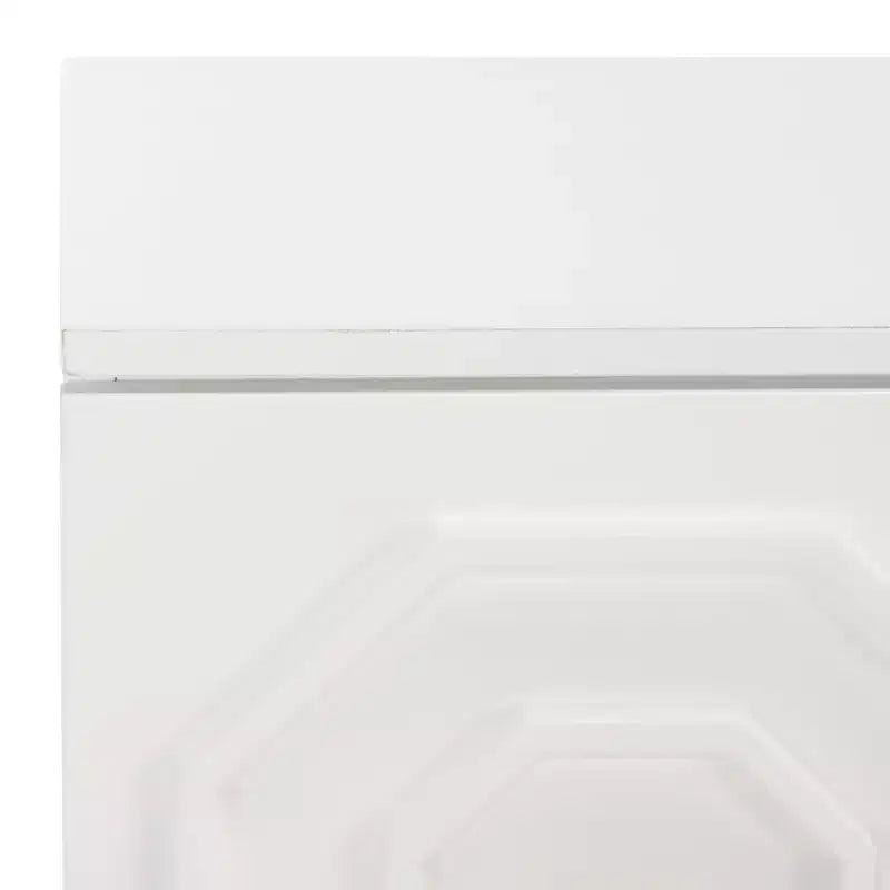 Credenza bianca lucida, 3 ante e 2 ripiani regolabili, 137L x 35,5P x 76A