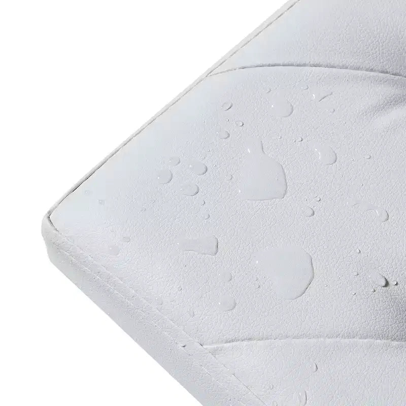 Panca pouf contenitore pieghevole, similpelle, capacità 300 kg, 40 cm L x 38 cm H