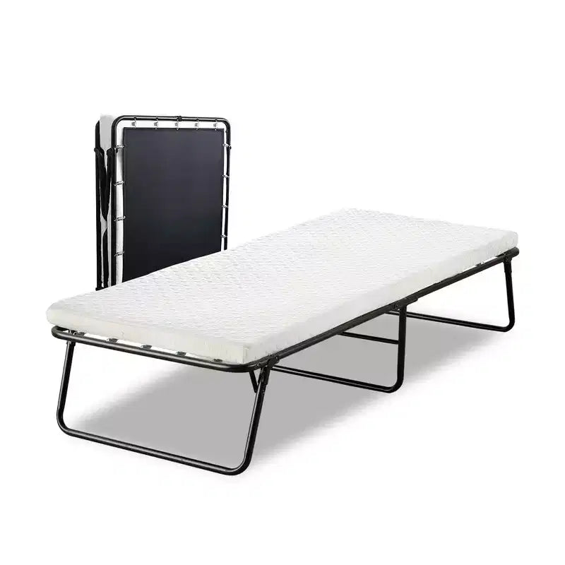 Brandina Pieghevole con Materasso in Memory Foam da 7,6 cm, Telaio in Acciaio, 188 cm x 99 cm, Completamente Assemblata