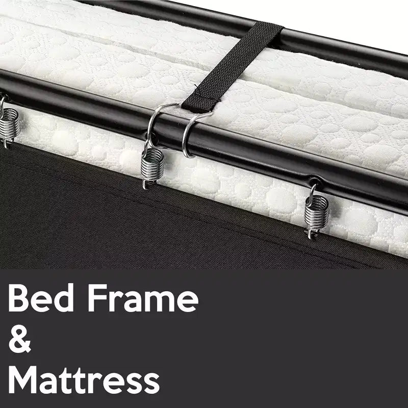 Brandina Pieghevole con Materasso in Memory Foam da 7,6 cm, Telaio in Acciaio, 188 cm x 99 cm, Completamente Assemblata