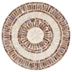 Tavolino d'appoggio rotondo Keary - ACC1804A - Bianco/Oro - Safavieh